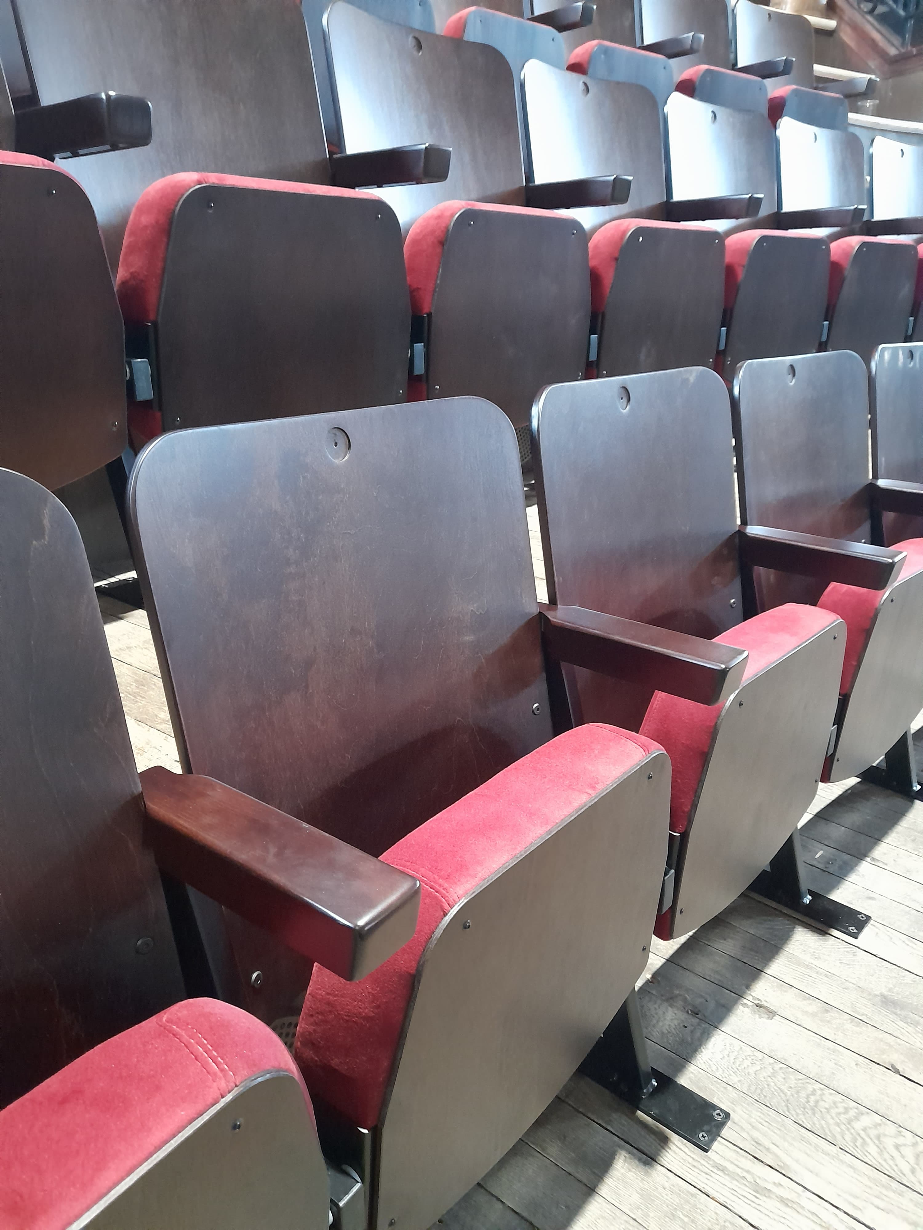 New chairs in the Usher Hall.