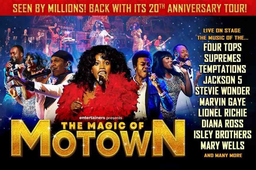 Poster advertising show Magic of Motown