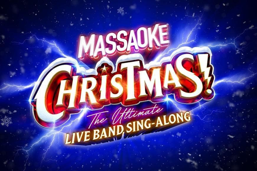 Poster advertising Massaoke Christmas' Live Band Sing Along