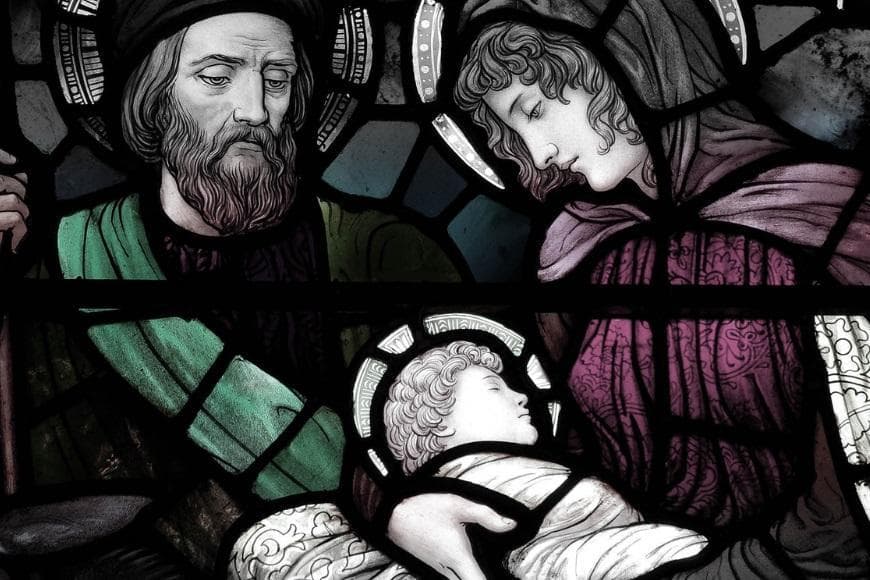 image of christ in stained glass window