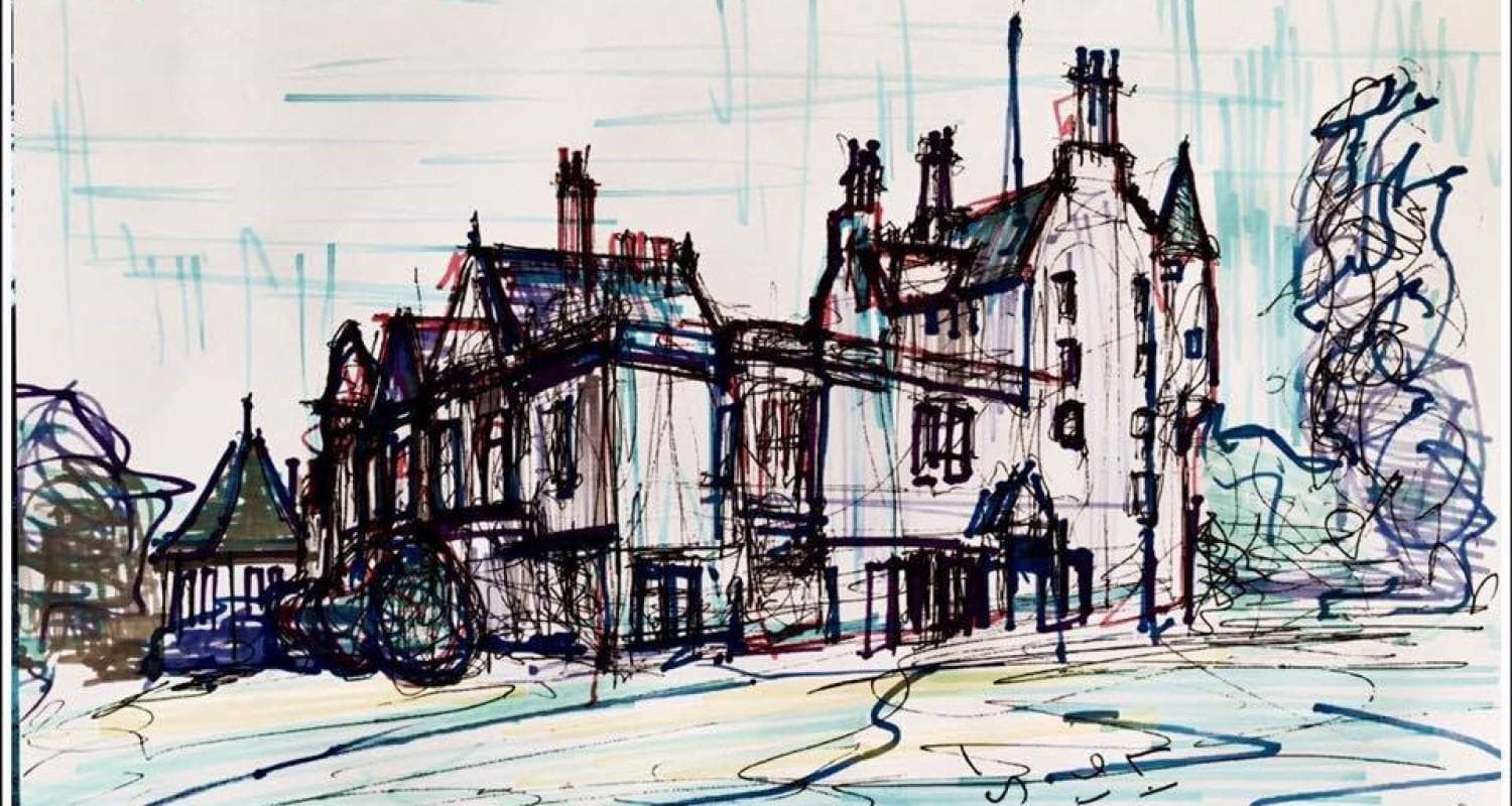 A drawing of Lauriston Castle